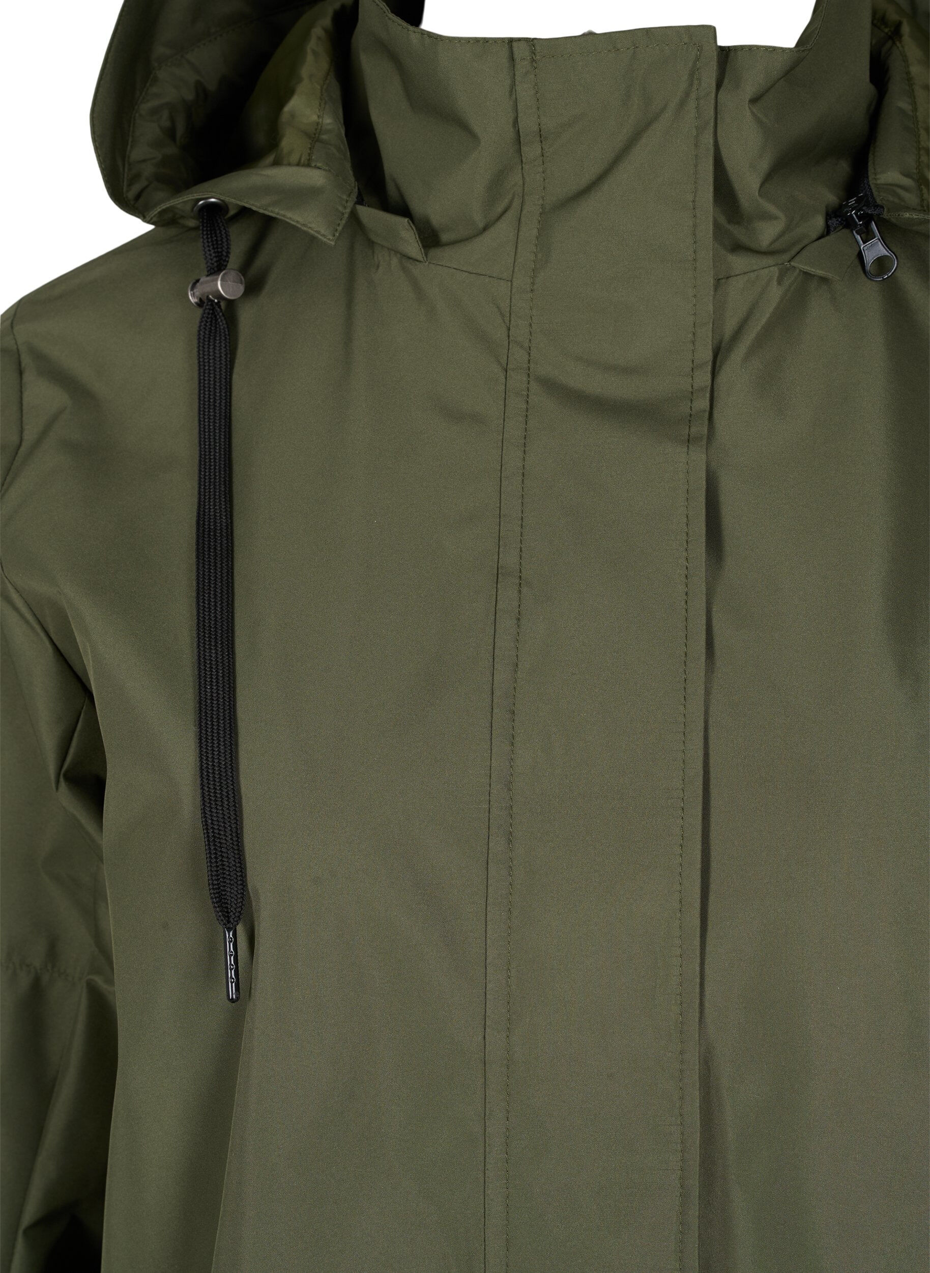 Zizzi Wasserdichter Parka mit abnehmbarer Kapuze, Forest Night, Packshot image number 2