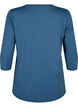  Trainingsbluse mit 3/4 &Auml;rmeln, Petrol, Packshot image number 1