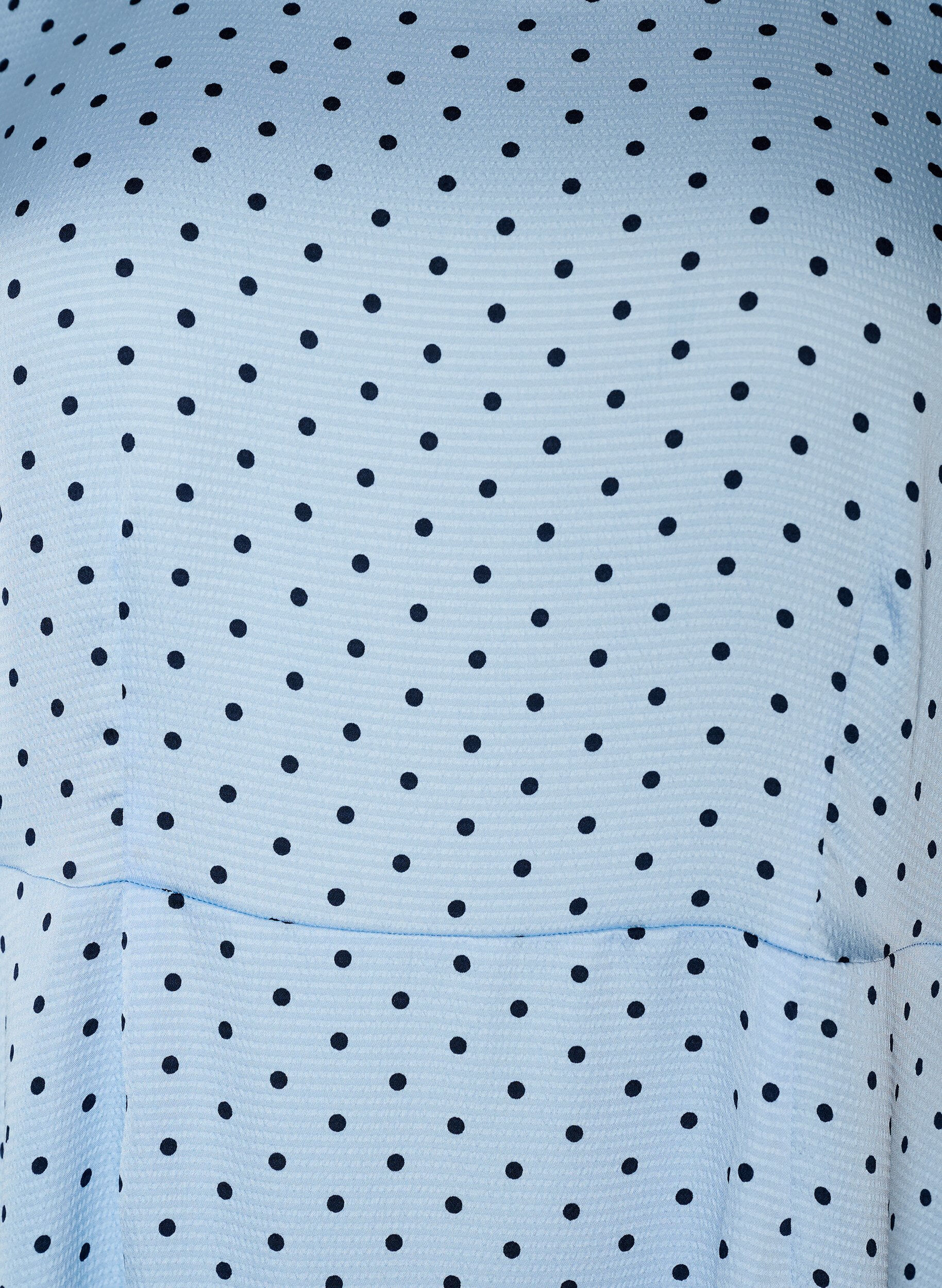 ZizziRobe midi &agrave; pois avec encolure carr&eacute;e, Bleu Clair, Packshot image number 2