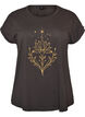 T-shirt avec imprim&eacute; d&eacute;coratif sur le devant, Gris anthracite, Packshot image number 0