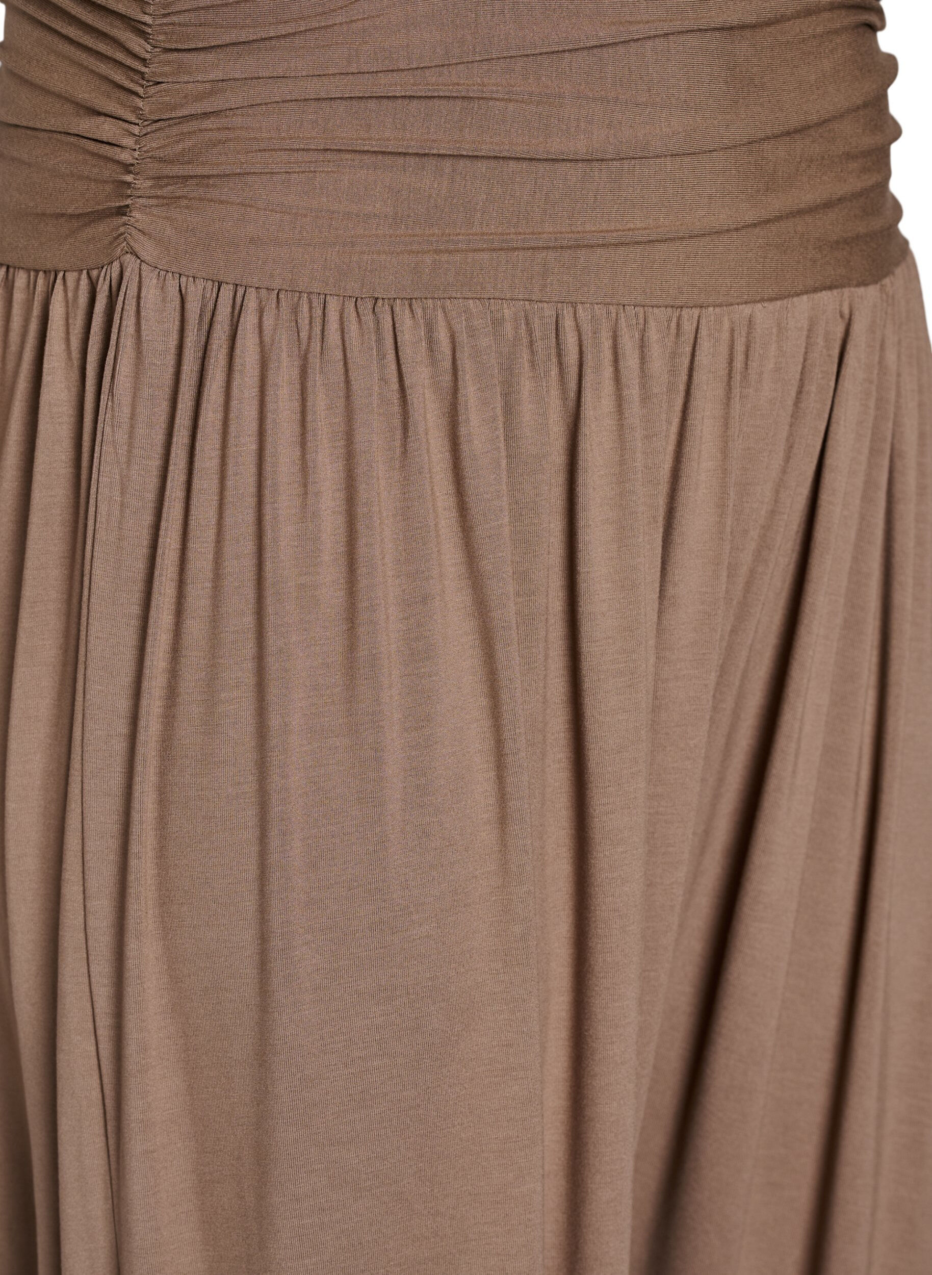 Zizzi Pantalon sarouel ample, Marron, Packshot image number 2