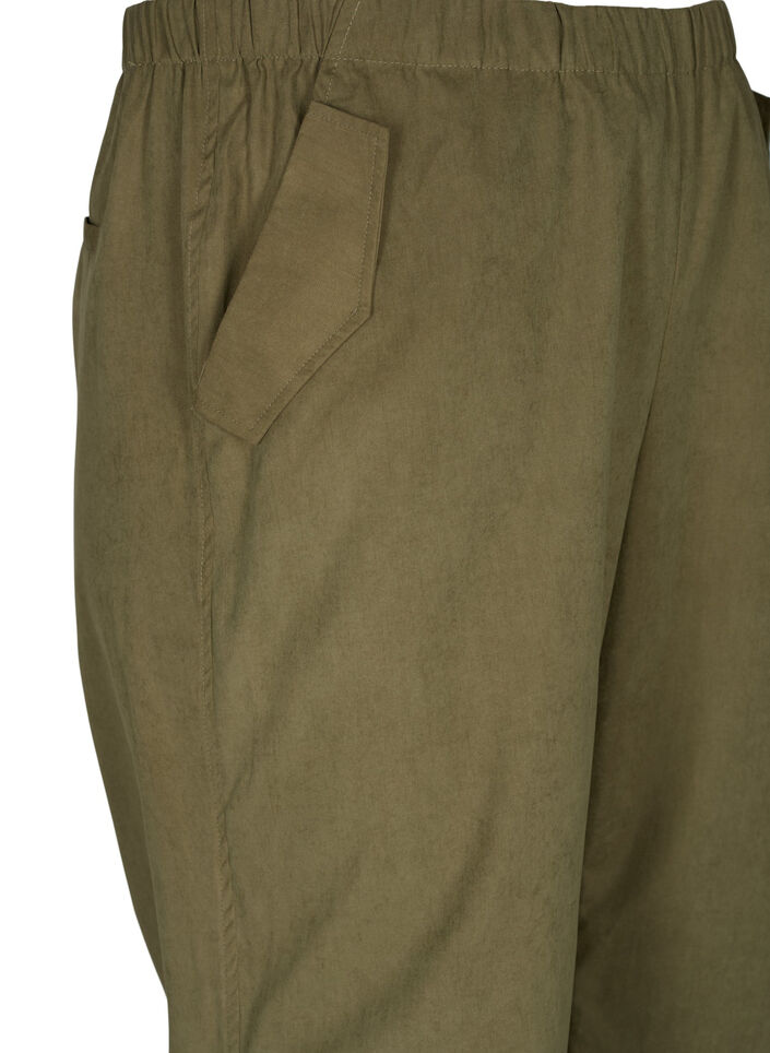 Pantalon ample avec élastique, Martini Olive, Packshot image number 2