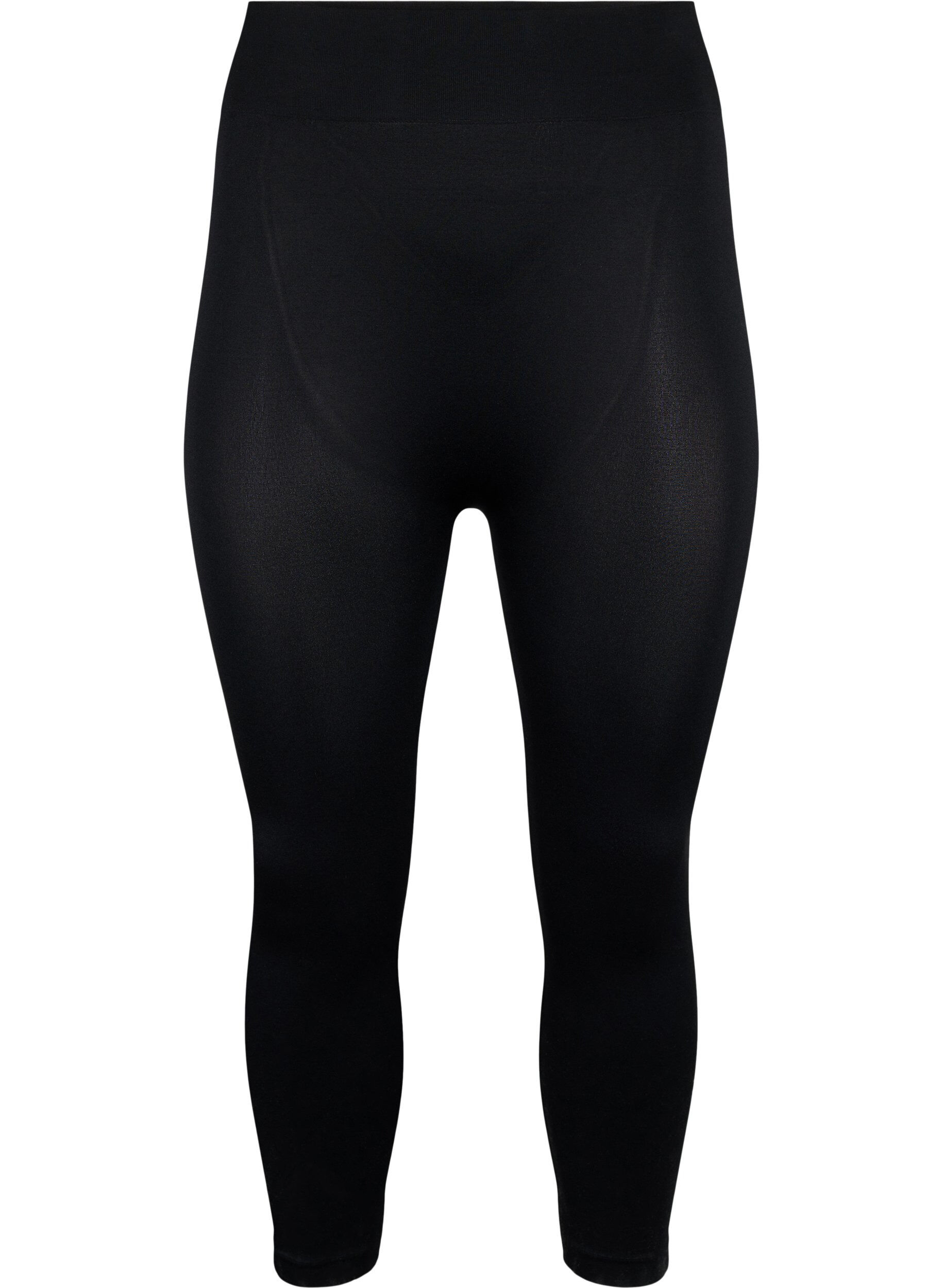 Zizzi Seamless 3/4 Leggings, Schwarz, Packshot image number 0
