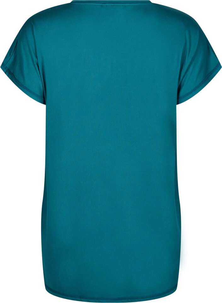 T-shirt long de sport, Vert, Packshot image number 1