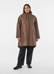 Veste de pluie avec poches et capuche, Marron, Model image number 1