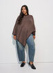 Feinstrickponcho, Braun, Model image number 1