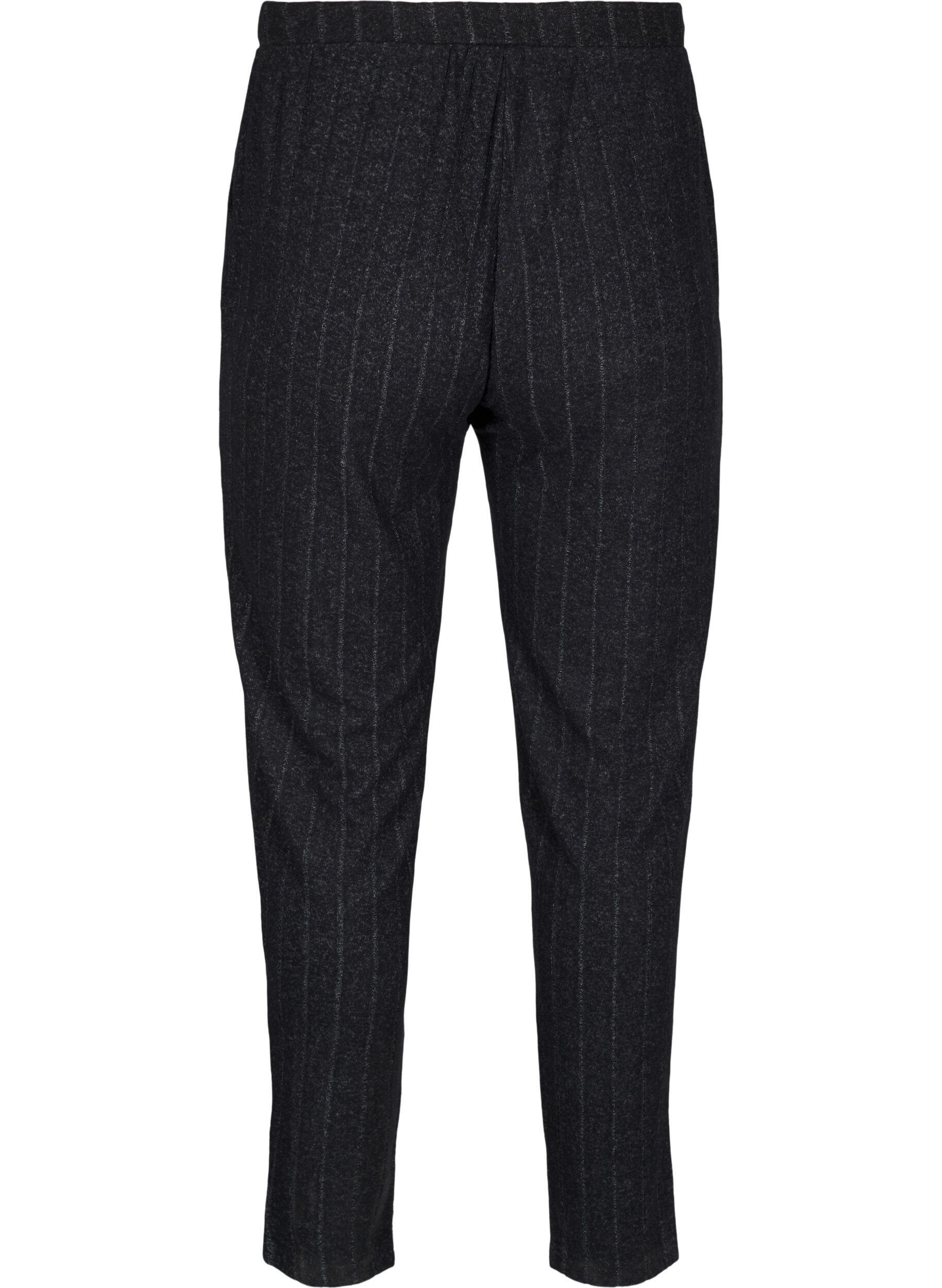 Zizzi Pantalon ample avec poches, Noir, Packshot image number 1