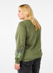 Sweatshirt avec broderie florale, D. L. Green W. emb., Model image number 1