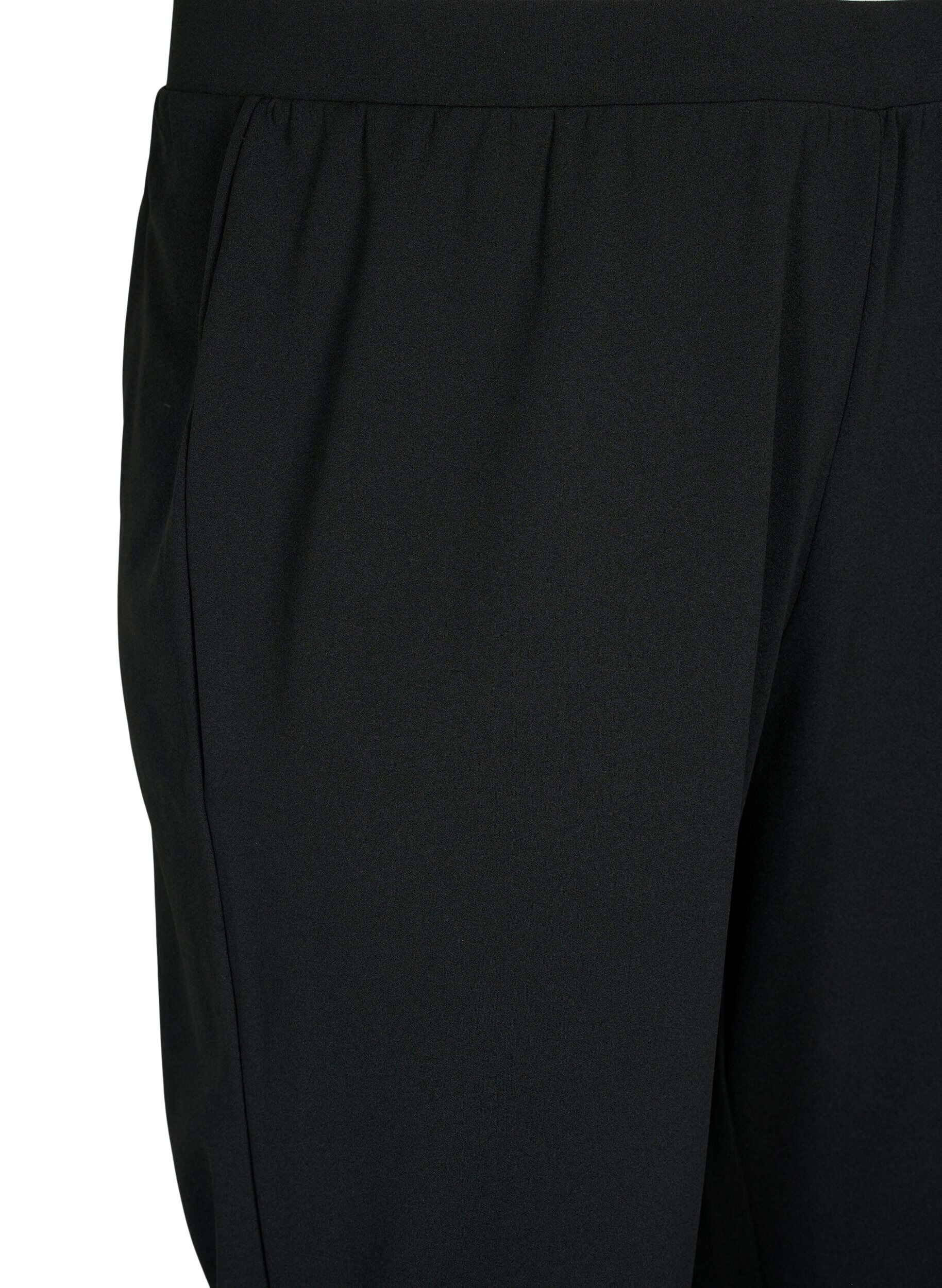 Zizzi Hose in Straight Fit, Schwarz, Packshot image number 2