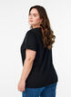 Baumwoll-T-Shirt mit Motiv, Black w. Gold Love, Model image number 1