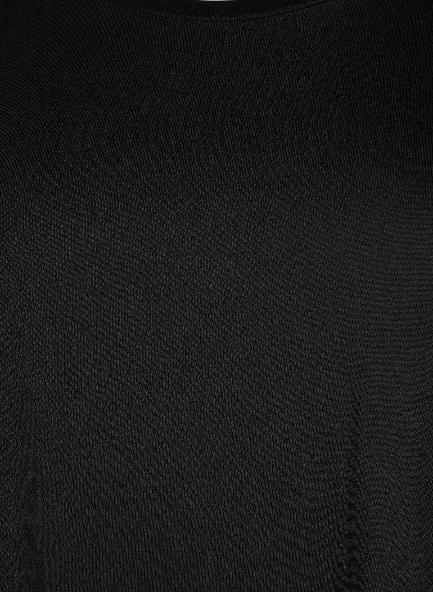 Zizzi 2 packs de t-shirts &agrave; manches courtes, Noir, Packshot image number 2