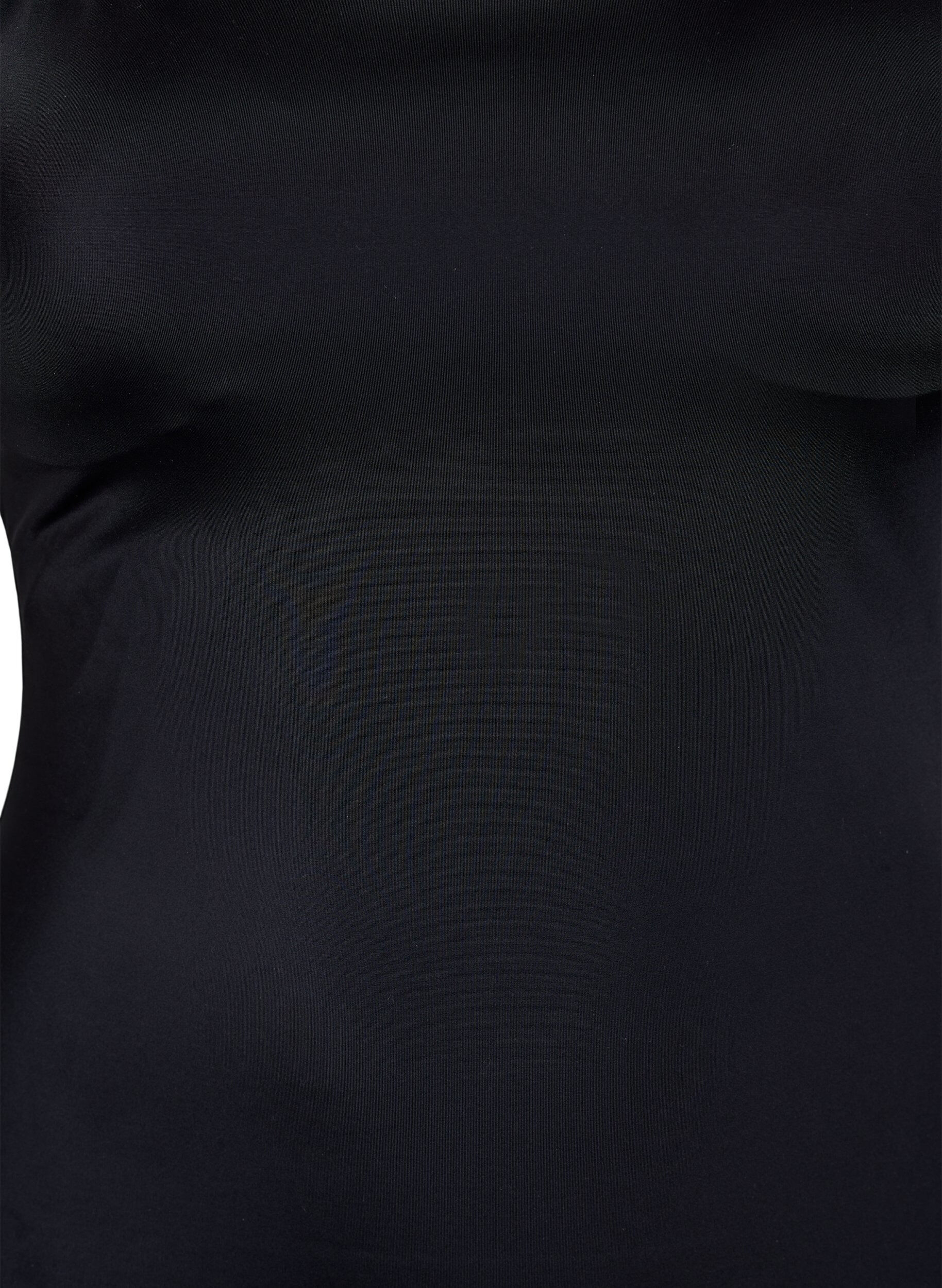 Zizzi Badeanzug mit gekreuzten Tr&auml;gern, Schwarz, Packshot image number 2