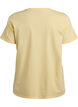 T-shirt basique en coton &agrave; col rond, Jaune clair, Packshot image number 1
