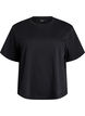 Kastiges T-Shirt aus Baumwolle, Schwarz, Packshot image number 0