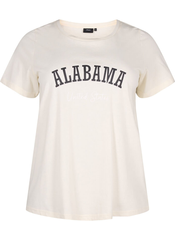 T-shirt en coton avec texte, Antique W. Alabama, Packshot image number 0