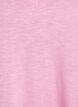 T-shirt basique &agrave; manches courtes et col en V, Rose, Packshot image number 2