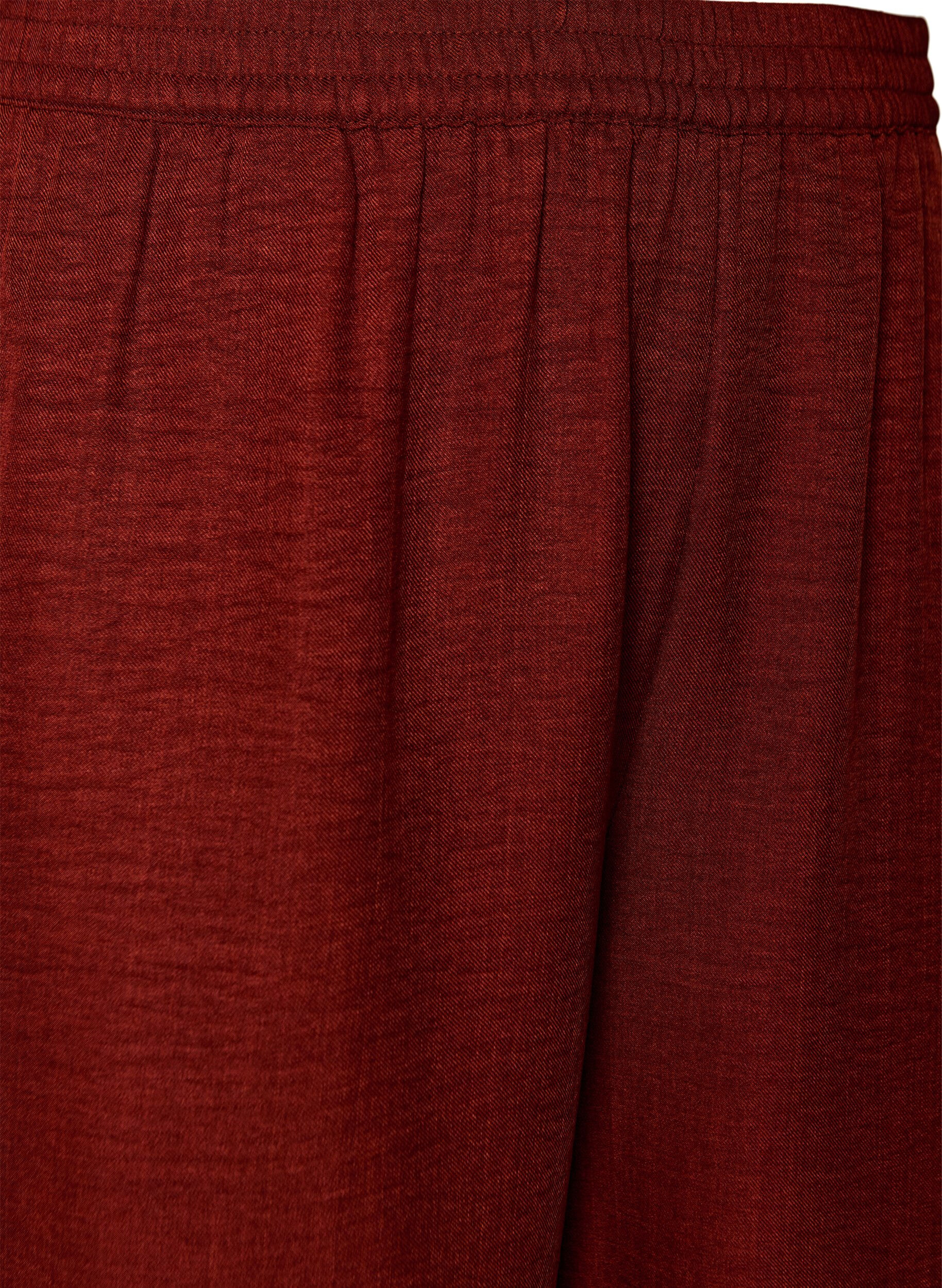 ZizziLockere Hose mit elastischem Bund und Taschen, Rot, Packshot image number 2