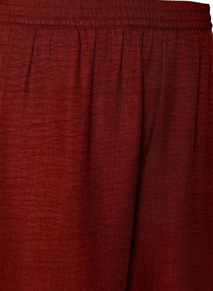 Lockere Hose mit elastischem Bund und Taschen, Rot, Packshot image number 2