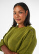 Strickbluse mit Knopfleiste, Gr&uuml;n, Model image number 3