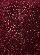 Robe courte &eacute;vas&eacute;e &agrave; sequins, Rouge, Packshot image number 2