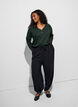 Langarmshirt mit V-Ausschnitt und Kn&ouml;pfen, Gr&uuml;n, Model image number 1