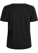 T-Shirt mit Print, Schwarz, Packshot image number 1
