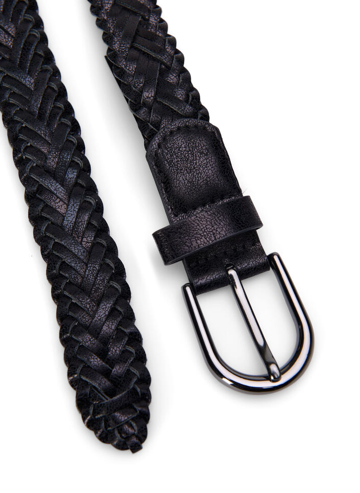 Ceinture tressée, Black, Packshot image number 1