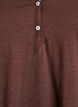 Langarmshirt mit V-Ausschnitt und Kn&ouml;pfen, Braun, Packshot image number 2