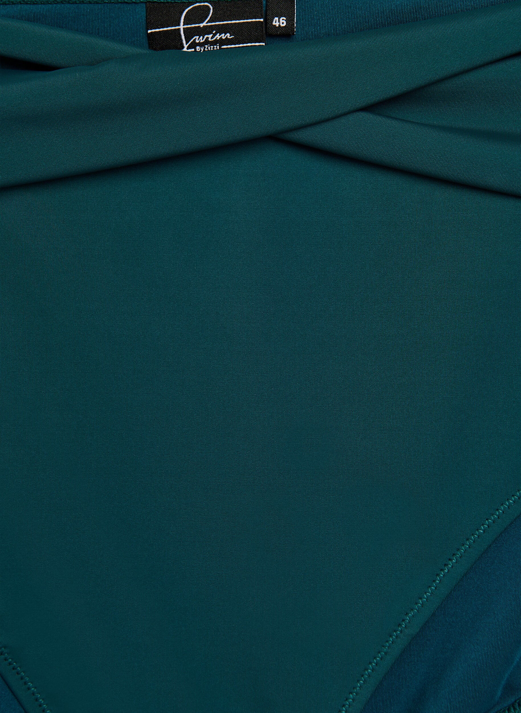 ZizziCulotte de bikini avec d&eacute;tail crois&eacute;, Vert, Packshot image number 2