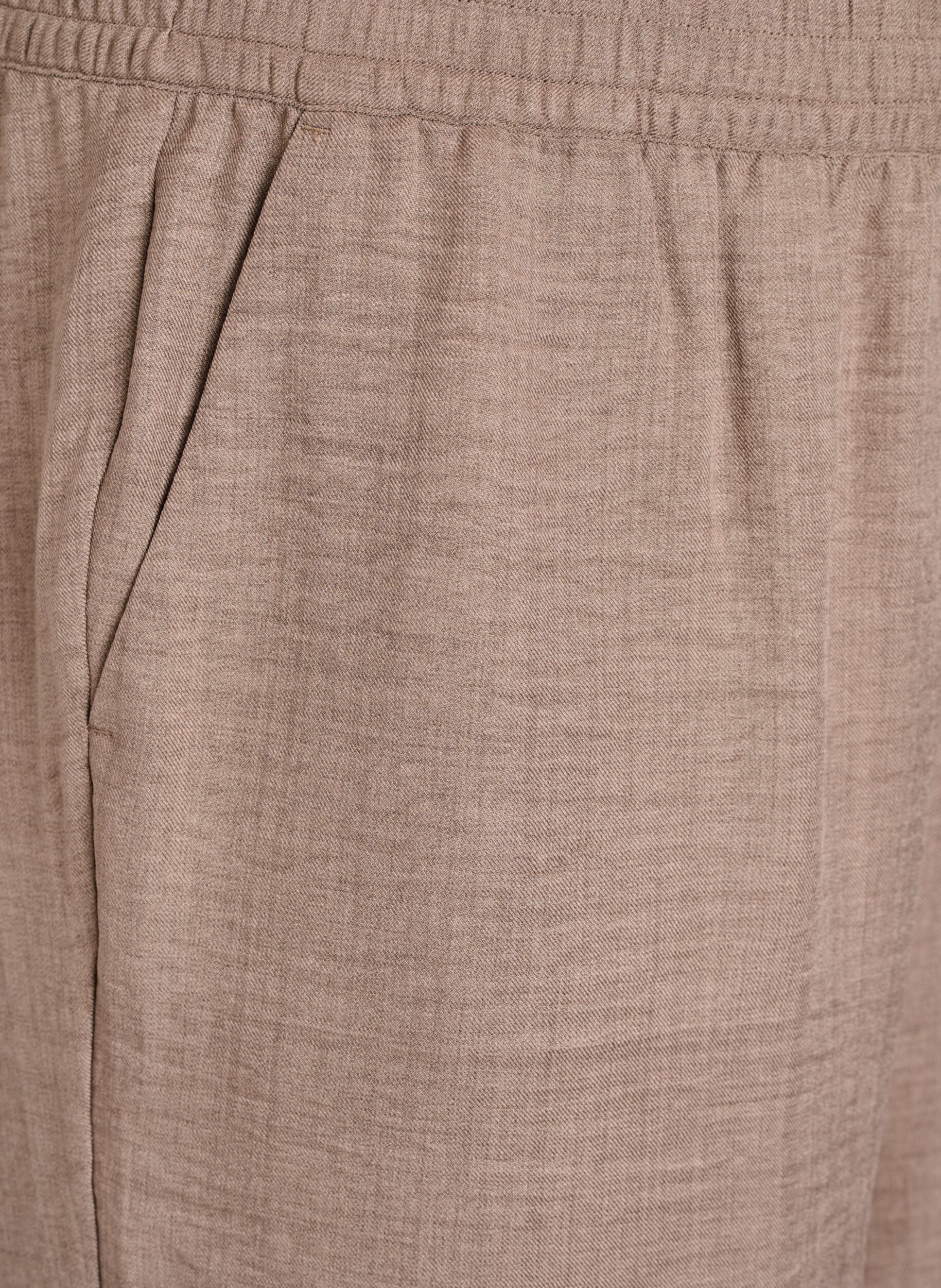 Zizzi Short avec poches et taille haute, Marron, Packshot image number 2