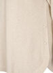 Strickbluse mit Perlendetails, Pumice Stone Mel., Packshot image number 3