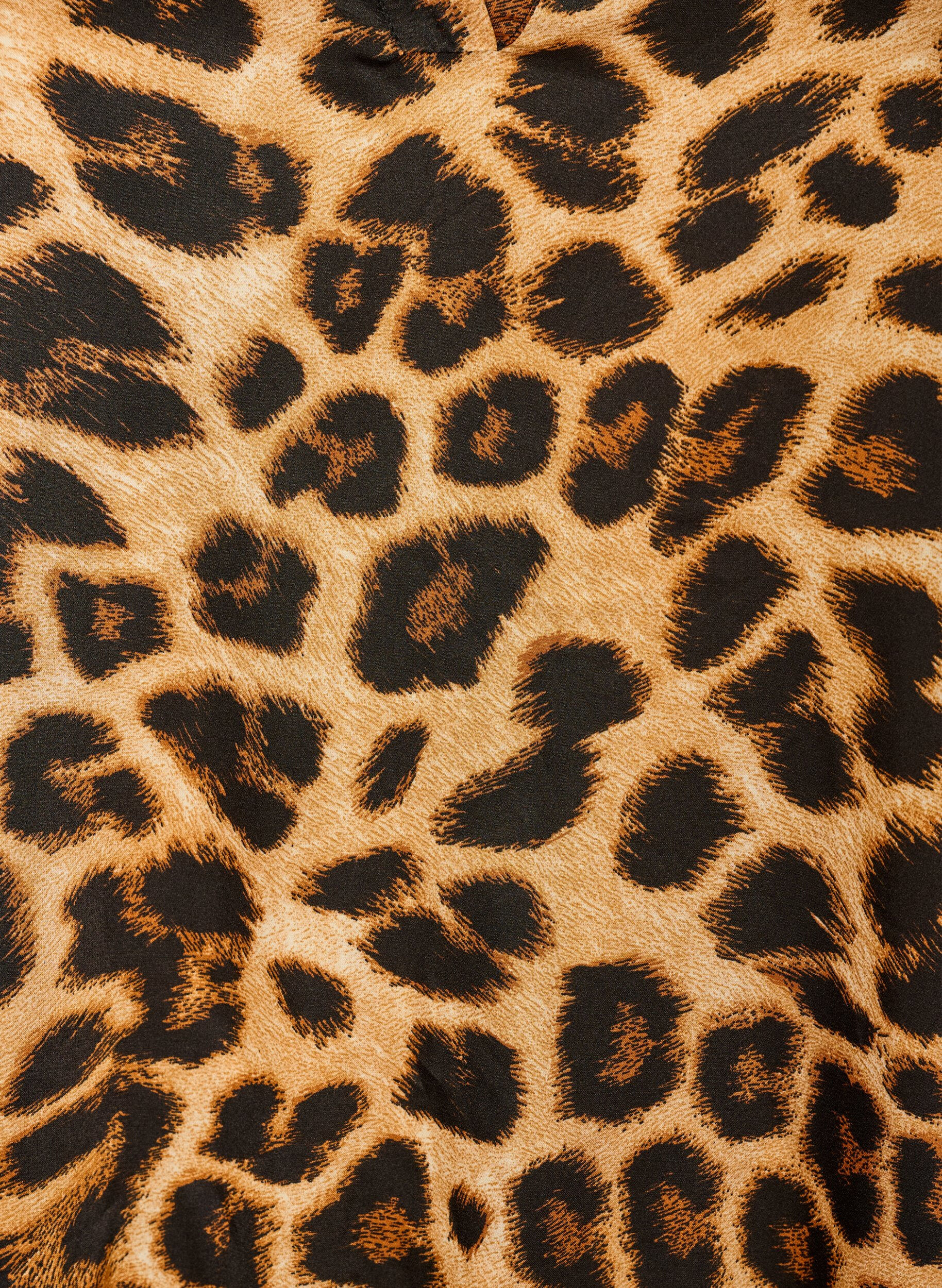 ZizziBluse mit Leopardenmuster und R&uuml;schendetails, Braun, Packshot image number 2