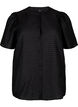  Chemisier en lyocell à texture, Black, Packshot image number 0