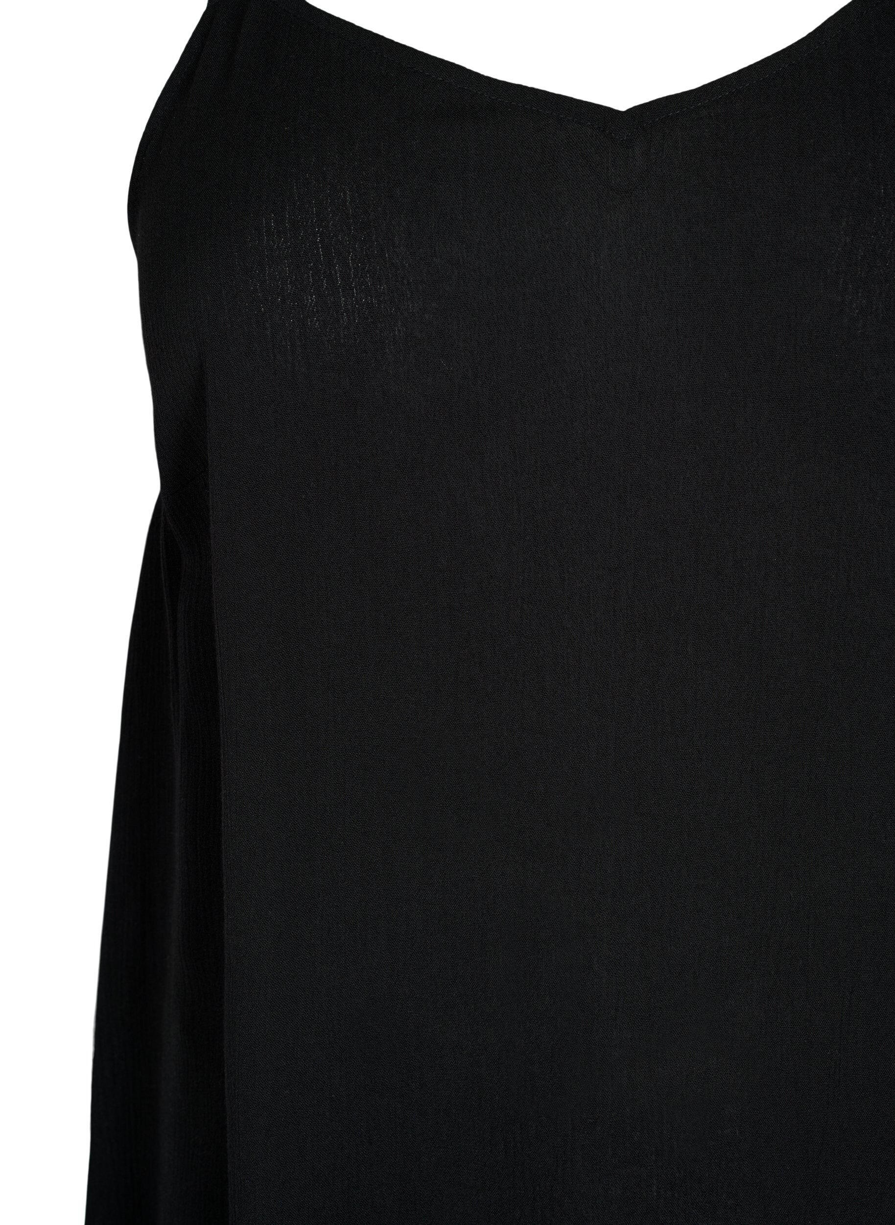 Zizzi Top sans manches en viscose, Black, Packshot image number 2