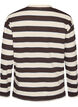 Blouse en jersey &agrave; rayures avec un imprim&eacute; texte sportif, Marron, Packshot image number 1