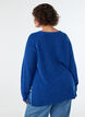 Strickpullover mit diagonalem Muster und Raglan&auml;rmeln, Blau, Model image number 2