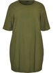 Robe en coton avec manches courtes et poches, Vert fonc&eacute;, Packshot image number 0