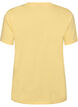 T-Shirt aus Bio-Baumwolle mit Lochstickerei, Gelb, Packshot image number 1