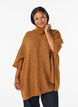 Poncho mit Rollkragen und Knopfdetail , Braun, Model image number 0