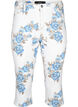 Pantacourt Amy taille haute avec imprim&eacute; floral, White B.AOP, Packshot image number 0