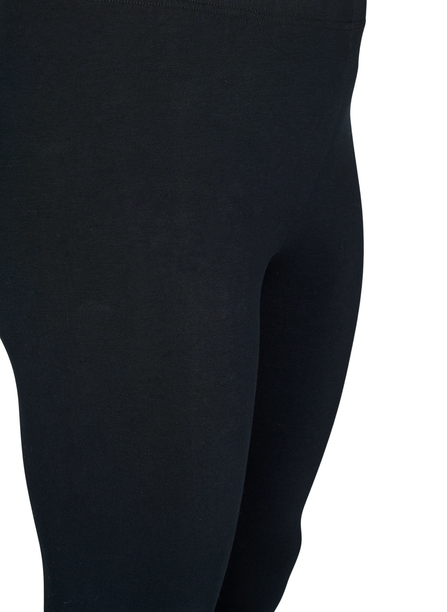 Zizzi Basic Leggings mit extra L&auml;nge, Schwarz, Packshot image number 2