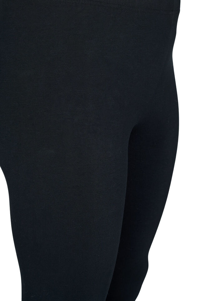 Basic Leggings mit extra L&auml;nge, Schwarz, Packshot image number 2