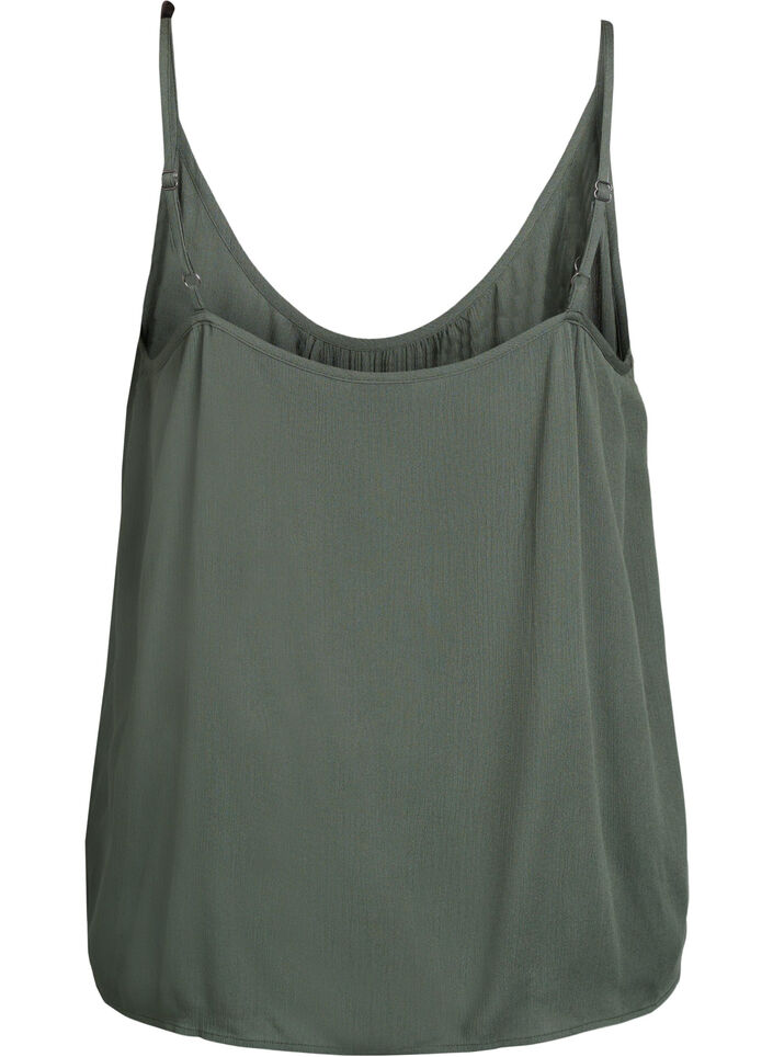 Top &agrave; bretelles en viscose, Vert, Packshot image number 1