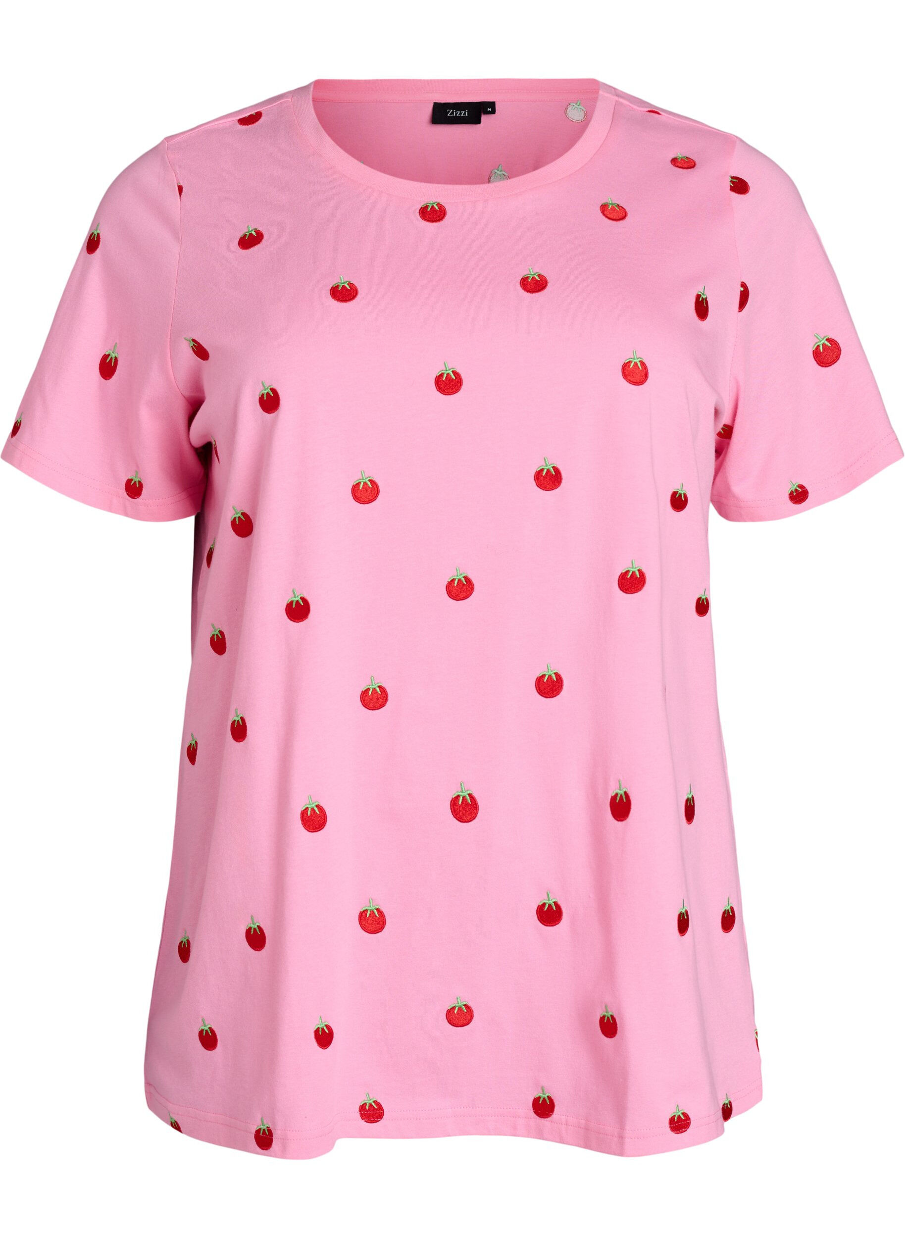 T-shirt en coton biologique avec motifs brod&eacute;s