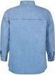 Chemise en jean ample avec poche de poitrine, Light blue denim, Packshot image number 1