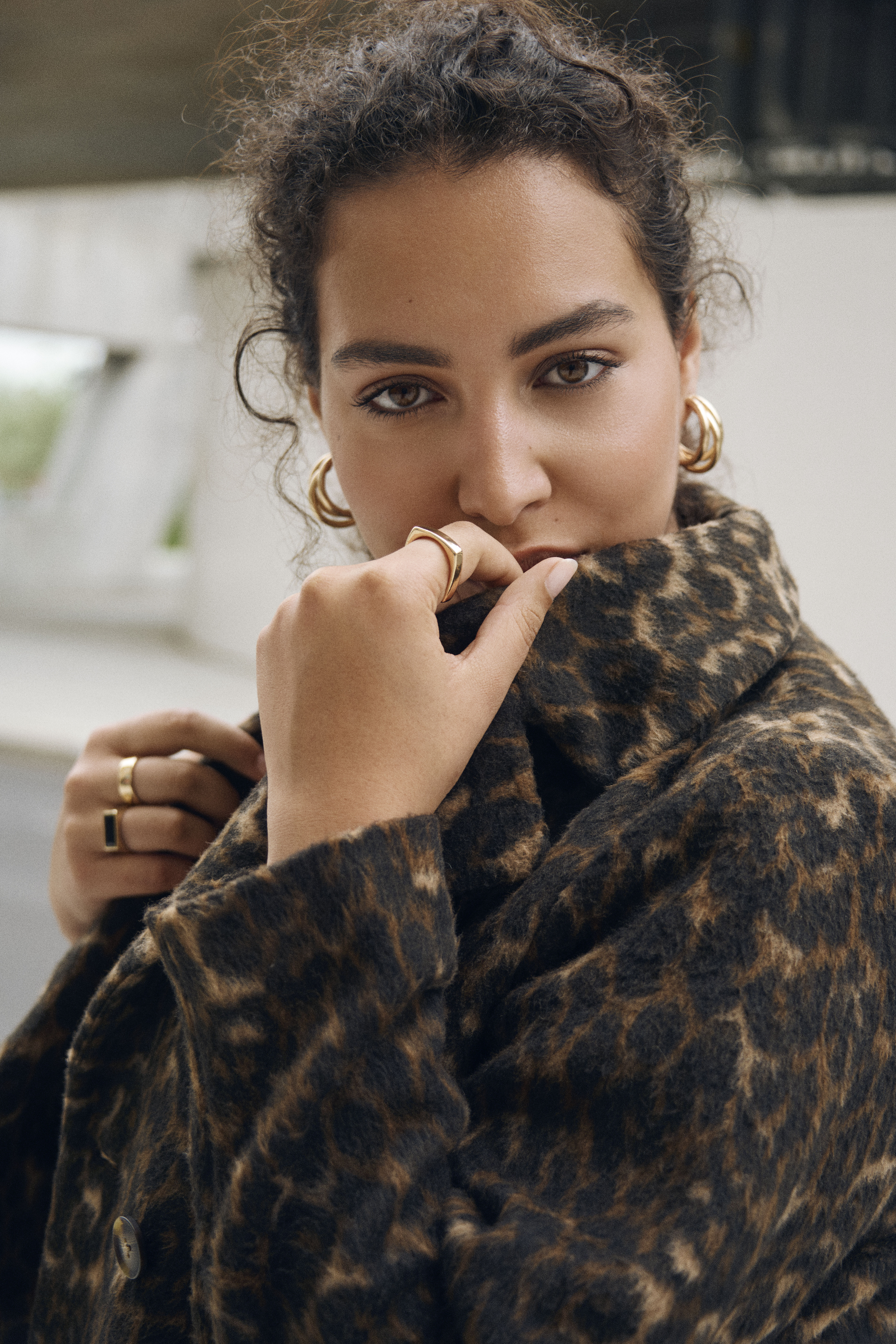 Zizzi Leopardenmantel, , Model