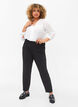 Klassische Hose mit hoher Taille, Schwarz, Model image number 0