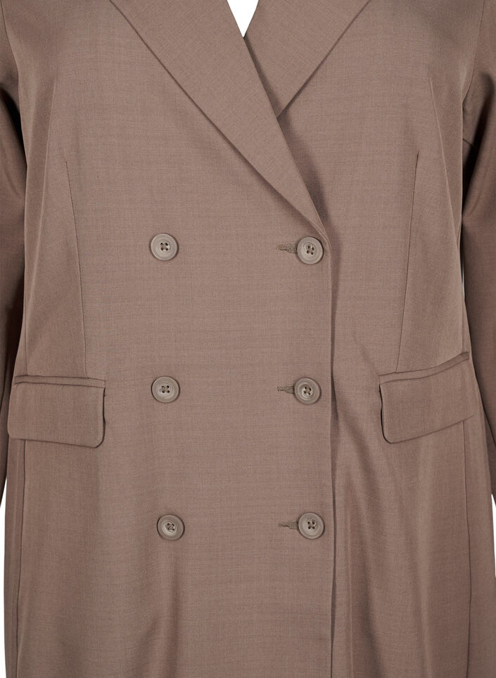 Robe blazer croisée, Walnut, Packshot image number 2