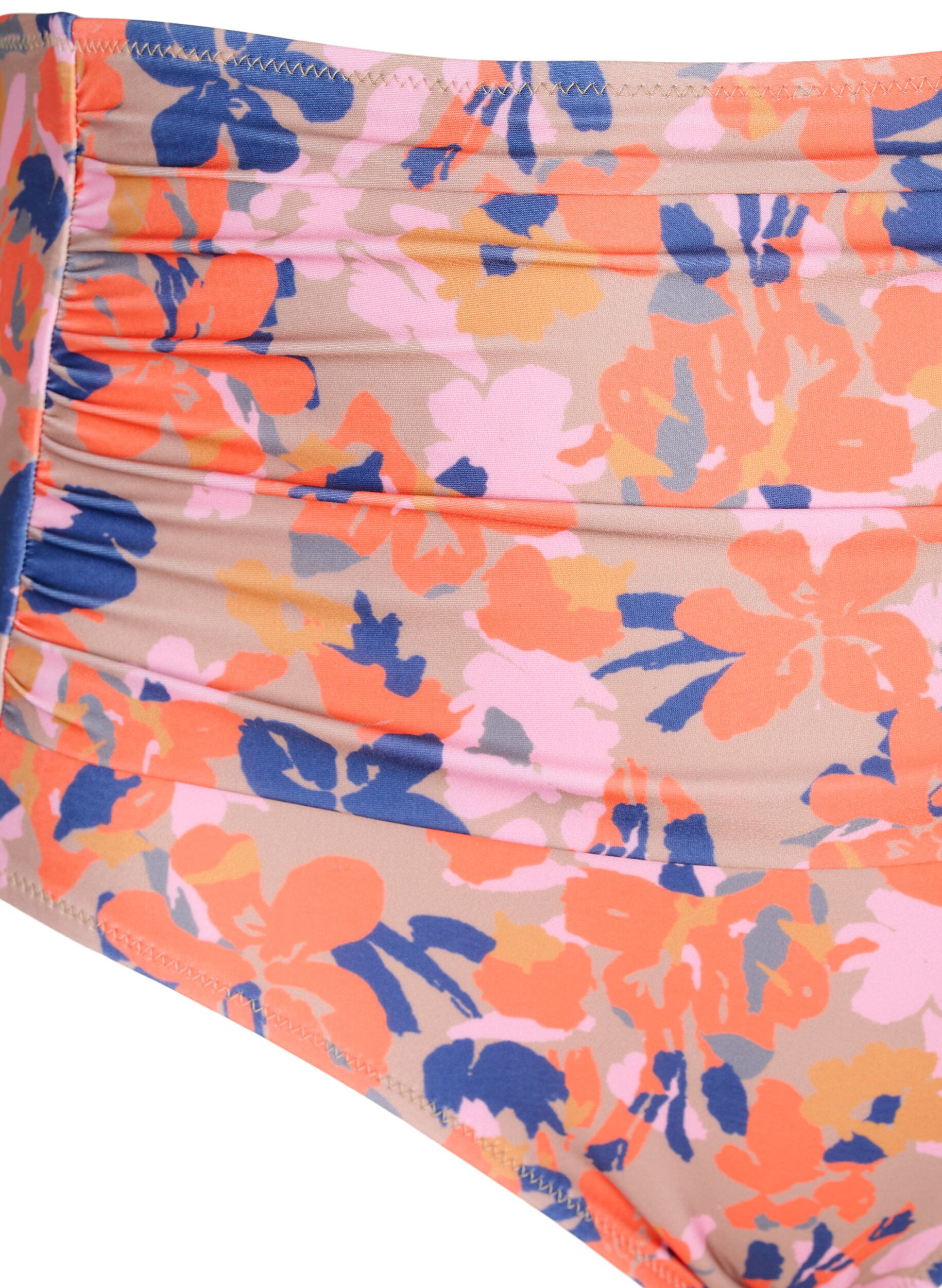 Zizzi Extra hoch taillierte Bikini-Hose mit Print, Gelb, Packshot image number 2
