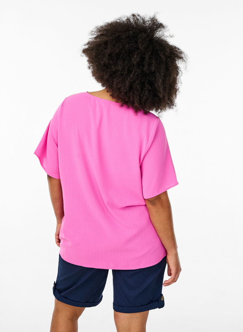 Short chino avec poches, Bleu, Model image number 2